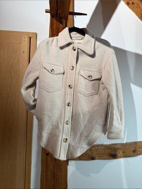 Wilfred Cream Kids' Button-Front Shacket
